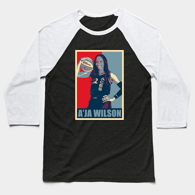 A'Ja Wilson Hope Baseball T-Shirt by Zimmermanr Liame